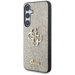 Guess Fixed Glitter Big 4G Metal Logo - Etui do Samsung Galaxy S25 (złoty)