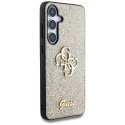 Guess Fixed Glitter Big 4G Metal Logo - Etui do Samsung Galaxy S25 (złoty)