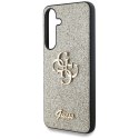 Guess Fixed Glitter Big 4G Metal Logo - Etui do Samsung Galaxy S25 (złoty)