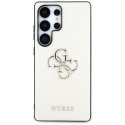 Guess Grained Big 4G Logo Small Classic Logo - Etui do Samsung Galaxy S25 Ultra (beżowy)