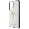 Guess Grained Big 4G Logo Small Classic Logo - Etui do Samsung Galaxy S25 Ultra (beżowy)