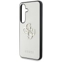 Guess Grained Big 4G Logo Small Classic Logo - Etui do Samsung Galaxy S25 (beżowy)