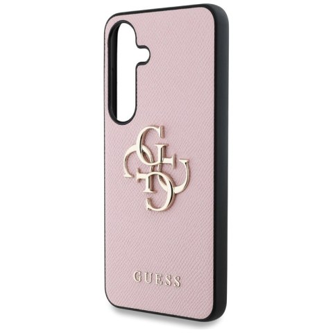 Guess Grained Big 4G Logo Small Classic Logo - Etui do Samsung Galaxy S25 (różowy) Guess Grained Big 4G Logo Small Classic Logo - Etui do Samsung Galaxy S25 (różowy)
