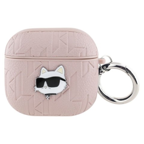 Karl Lagerfeld Monogram Choupette Head - Etui AirPods 4 (różowy) Karl Lagerfeld Monogram Choupette Head - Etui AirPods 4 (różowy)