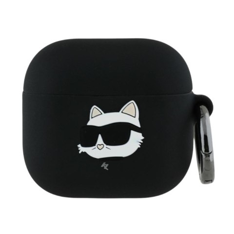 Karl Lagerfeld Silicone Choupette Head 3D - Etui AirPods 4 (czarny) Karl Lagerfeld Silicone Choupette Head 3D - Etui AirPods 4 (czarny)