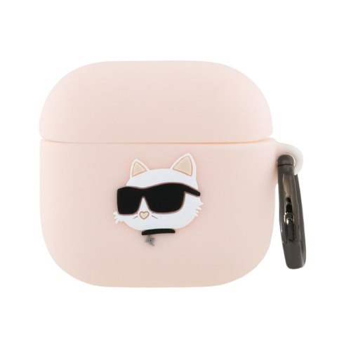Karl Lagerfeld Silicone Choupette Head 3D - Etui AirPods 4 (różowy) Karl Lagerfeld Silicone Choupette Head 3D - Etui AirPods 4 (różowy)