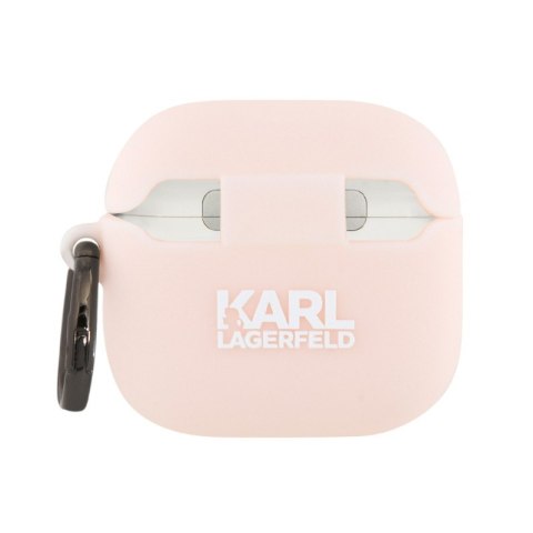Karl Lagerfeld Silicone Choupette Head 3D - Etui AirPods 4 (różowy) Karl Lagerfeld Silicone Choupette Head 3D - Etui AirPods 4 (różowy)