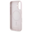 Karl Lagerfeld Silicone Double Heads Print MagSafe - Etui iPhone 16 (różowy)