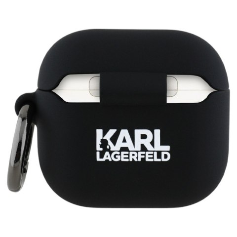 Karl Lagerfeld Silicone Karl & Choupette Head 3D - Etui AirPods 4 (czarny) Karl Lagerfeld Silicone Karl & Choupette Head 3D - Etui AirPods 4 (czarny)