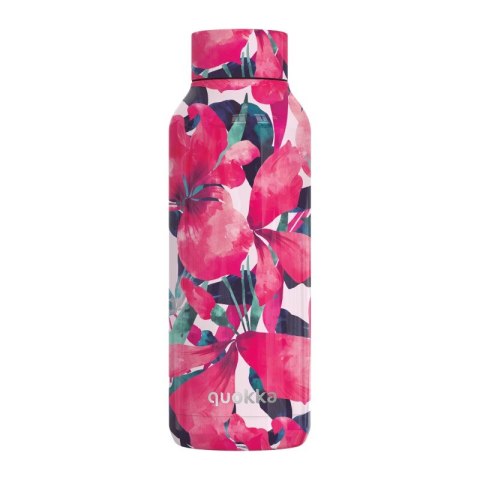 Quokka Solid - Butelka termiczna ze stali nierdzewnej 510 ml (Pink Bloom)