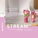 Quokka Stream - Kubek termiczny ze stali nierdzewnej 1200 ml ze słomką (Matcha)