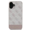 Guess 4G Bottom Stripe - Etui iPhone 16 Plus (różowy)