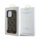 Guess 4G Bottom Stripe - Etui iPhone 16 Pro (brązowy)