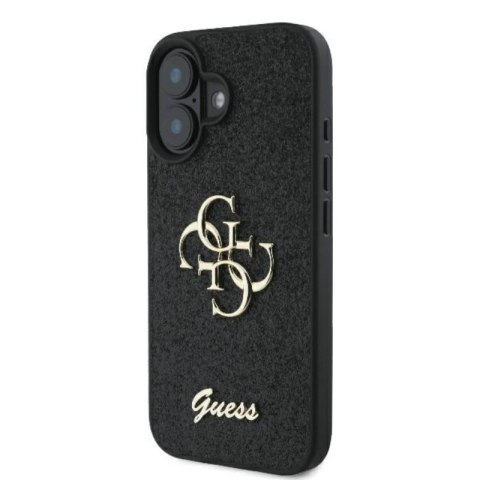 Guess Fixed Glitter Big 4G - Etui iPhone 16 Plus (czarny) Guess Fixed Glitter Big 4G - Etui iPhone 16 Plus (czarny)