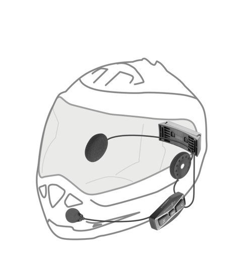 Interkom motocyklowy INTERPHONE U-COM 4, komplet na 1 kask Interkom motocyklowy INTERPHONE U-COM 4, komplet na 1 kask