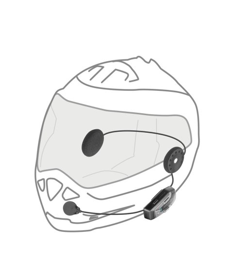Interkom motocyklowy INTERPHONE U-COM 6R, komplet na 1 kask Interkom motocyklowy INTERPHONE U-COM 6R, komplet na 1 kask