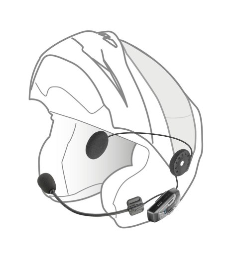 Interkom motocyklowy INTERPHONE U-COM 6R, komplet na 1 kask Interkom motocyklowy INTERPHONE U-COM 6R, komplet na 1 kask