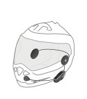 Interkom motocyklowy INTERPHONE U-COM 7R, komplet na 1 kask