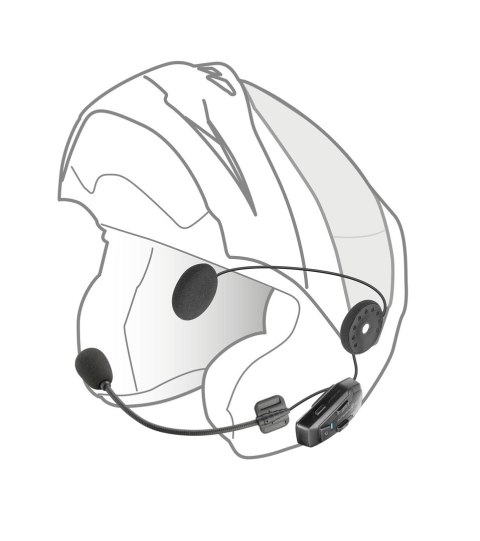 Interkom motocyklowy INTERPHONE U-COM 7R, komplet na 1 kask Interkom motocyklowy INTERPHONE U-COM 7R, komplet na 1 kask