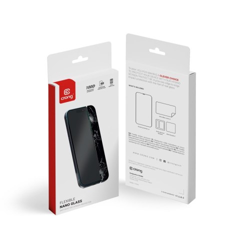 Crong Nano Glass - Niepękające szkło hybrydowe iPhone 16 Pro Crong Nano Glass - Niepękające szkło hybrydowe iPhone 16 Pro