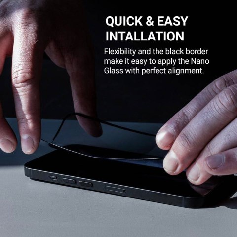Crong Nano Glass - Niepękające szkło hybrydowe iPhone 16 Pro Crong Nano Glass - Niepękające szkło hybrydowe iPhone 16 Pro