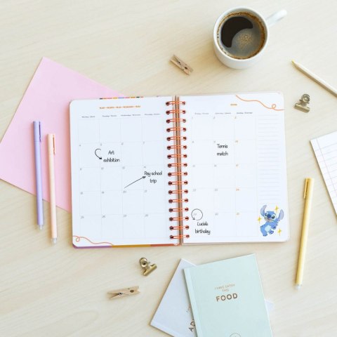 Disney Stitch - Kalendarz / Planner tygodniowy A5 2025/2026 Disney Stitch - Kalendarz / Planner tygodniowy A5 2025/2026