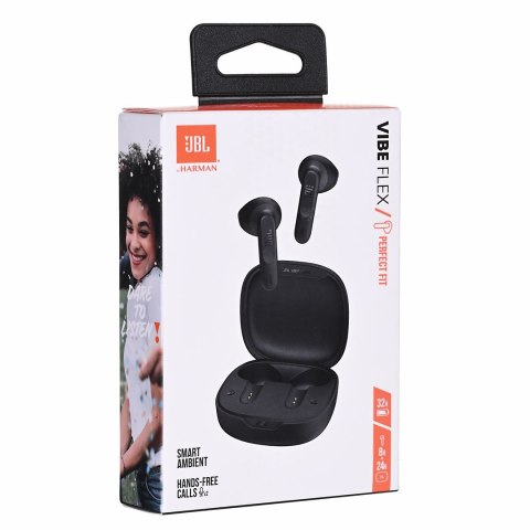 Słuchawki JBL Vibe Flex (czarne, bezprzewodowe) Słuchawki JBL Vibe Flex (czarne, bezprzewodowe)