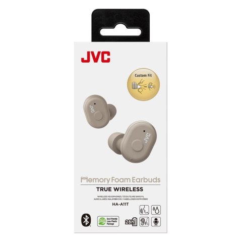 Słuchawki JVC HAA-11TTNE (douszne, TWS, bluetooth, taupe) Słuchawki JVC HAA-11TTNE (douszne, TWS, bluetooth, taupe)