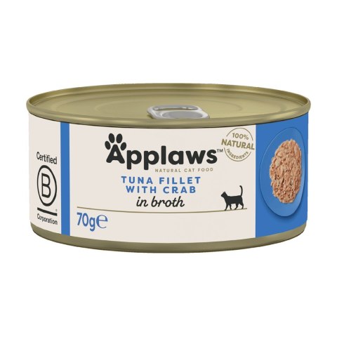 Applaws Cat Tin Tuna with Crab 6x70g Applaws Cat Tin Tuna with Crab 6x70g