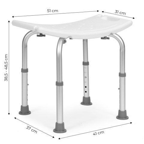 Taboret krzesełko prysznicowe łazienkowe rehabilitacyjne ModernHome Taboret krzesełko prysznicowe łazienkowe rehabilitacyjne ModernHome