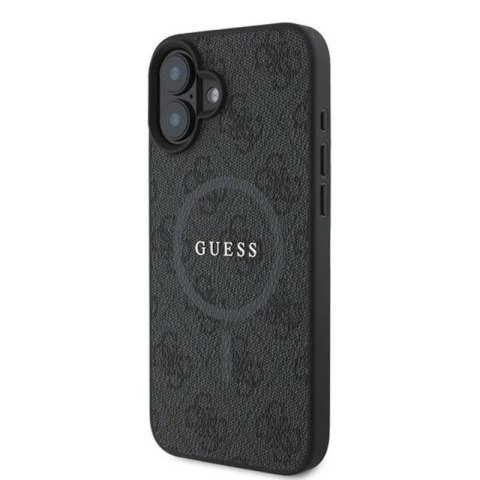 Guess 4G Ring Classic Logo MagSafe - Etui iPhone 16 Plus (czarny) Guess 4G Ring Classic Logo MagSafe - Etui iPhone 16 Plus (czarny)