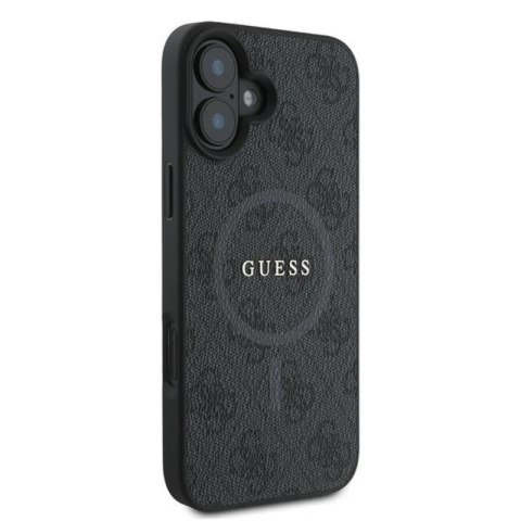 Guess 4G Ring Classic Logo MagSafe - Etui iPhone 16 Plus (czarny) Guess 4G Ring Classic Logo MagSafe - Etui iPhone 16 Plus (czarny)