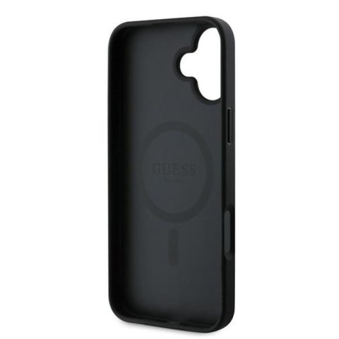 Guess 4G Ring Classic Logo MagSafe - Etui iPhone 16 Plus (czarny) Guess 4G Ring Classic Logo MagSafe - Etui iPhone 16 Plus (czarny)