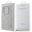 Guess 4G Ring Classic Logo MagSafe - Etui iPhone 16 Pro Max (różowy)