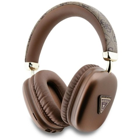 Guess 4G Triangle Logo - Bezprzewodowe słuchawki nauszne Bluetooth V5.3 (brązowy) Guess 4G Triangle Logo - Bezprzewodowe słuchawki nauszne Bluetooth V5.3 (brązowy)