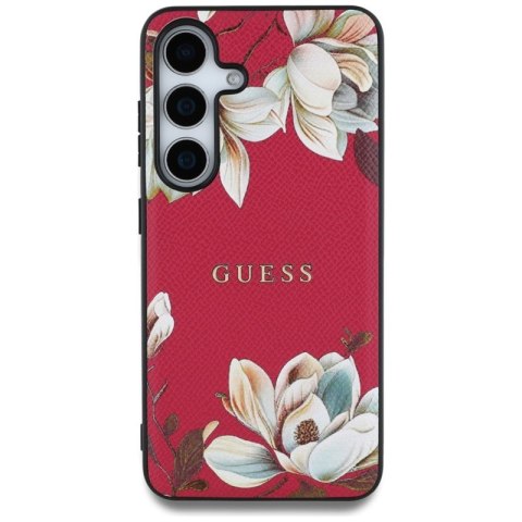 Guess Grained Printed Flower Pattern MagSafe - Etui do Samsung Galaxy S25 (fuksja) Guess Grained Printed Flower Pattern MagSafe - Etui do Samsung Galaxy S25 (fuksja)