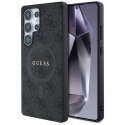 Guess Leather 4G Colored Ring Classic Logo MagSafe - Etui do Samsung Galaxy S25 Ultra (czarny)