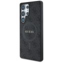 Guess Leather 4G Colored Ring Classic Logo MagSafe - Etui do Samsung Galaxy S25 Ultra (czarny)