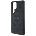 Guess Leather 4G Colored Ring Classic Logo MagSafe - Etui do Samsung Galaxy S25 Ultra (czarny)