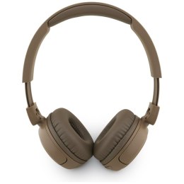 Guess Metal Logo Script - Bezprzewodowe słuchawki nauszne Bluetooth V5.3 (brązowy)