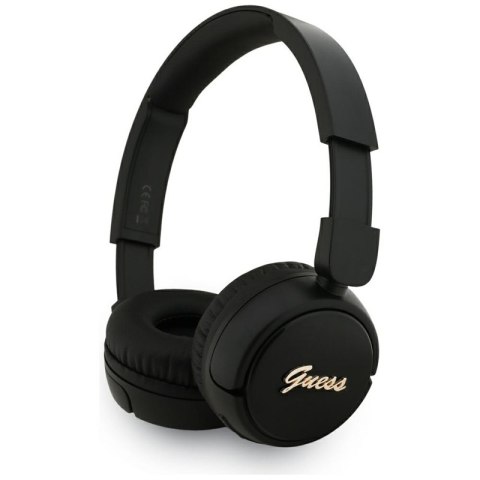 Guess Metal Logo Script - Bezprzewodowe słuchawki nauszne Bluetooth V5.3 (czarny) Guess Metal Logo Script - Bezprzewodowe słuchawki nauszne Bluetooth V5.3 (czarny)