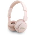 Guess Metal Logo Script - Bezprzewodowe słuchawki nauszne Bluetooth V5.3 (różowy)