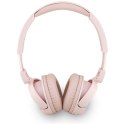 Guess Metal Logo Script - Bezprzewodowe słuchawki nauszne Bluetooth V5.3 (różowy)