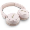 Guess Metal Logo Script - Bezprzewodowe słuchawki nauszne Bluetooth V5.3 (różowy)