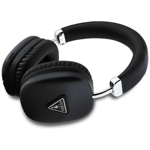 Guess Metallic Triangle Logo - Bezprzewodowe słuchawki nauszne Bluetooth V5.3 (czarny) Guess Metallic Triangle Logo - Bezprzewodowe słuchawki nauszne Bluetooth V5.3 (czarny)