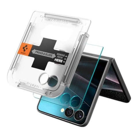 Spigen GLAS.TR EZ Fit HD 2-Pack - Szkło hartowane do Samsung Galaxy Z Flip 7 Spigen GLAS.TR EZ Fit HD 2-Pack - Szkło hartowane do Samsung Galaxy Z Flip 7