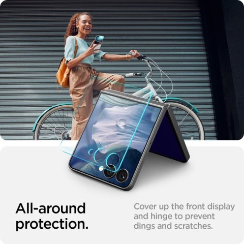 Spigen GLAS.TR EZ Fit HD 2-Pack - Szkło hartowane do Samsung Galaxy Z Flip 7 Spigen GLAS.TR EZ Fit HD 2-Pack - Szkło hartowane do Samsung Galaxy Z Flip 7