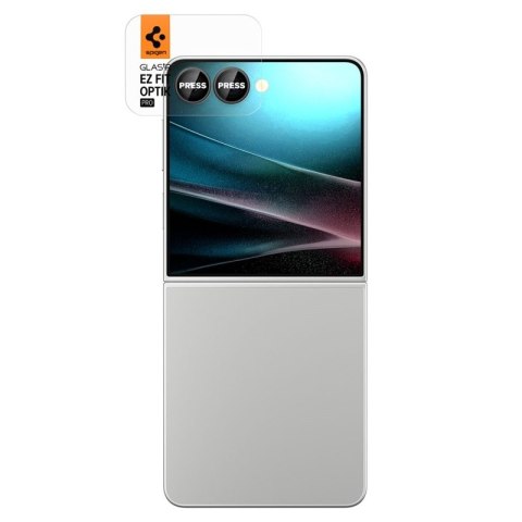 Spigen Optik Pro HD GLAS.TR EZ Fit Camera Protector 2-Pack - Szkło ochronne na obiektyw do Samsung Galaxy Z Flip 7 (Czarny) Spigen Optik Pro HD GLAS.TR EZ Fit Camera Protector 2-Pack - Szkło ochronne na obiektyw do Samsung Galaxy Z Flip 7 (Czarny)