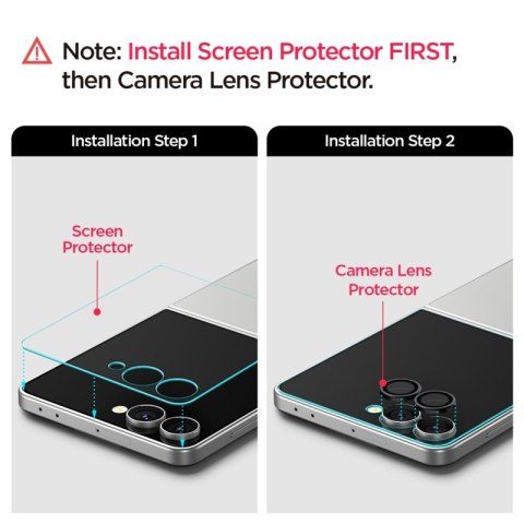 Spigen Optik Pro HD GLAS.TR EZ Fit Camera Protector 2-Pack - Szkło ochronne na obiektyw do Samsung Galaxy Z Flip 7 (Czarny) Spigen Optik Pro HD GLAS.TR EZ Fit Camera Protector 2-Pack - Szkło ochronne na obiektyw do Samsung Galaxy Z Flip 7 (Czarny)