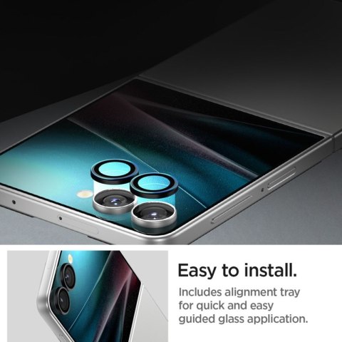 Spigen Optik Pro HD GLAS.TR EZ Fit Camera Protector 2-Pack - Szkło ochronne na obiektyw do Samsung Galaxy Z Flip 7 (Czarny) Spigen Optik Pro HD GLAS.TR EZ Fit Camera Protector 2-Pack - Szkło ochronne na obiektyw do Samsung Galaxy Z Flip 7 (Czarny)